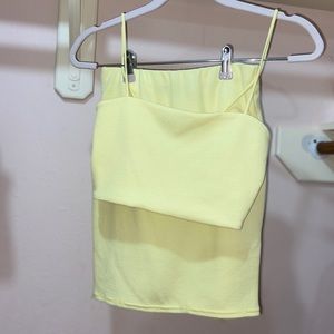 yellow skirt & top set